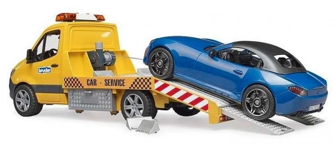 Bruder Vlečno vozilo MB Sprinter s športnim avtomobilom