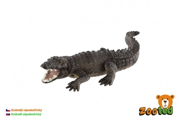 Plastični krokodil zahodnoafriški 17cm v vrečki