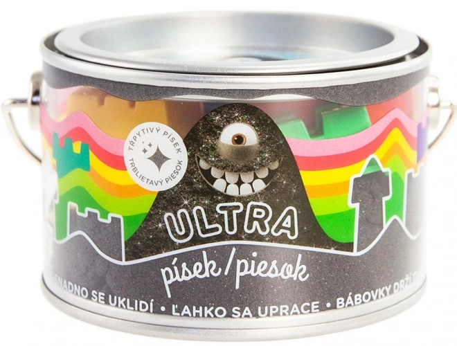 Ultra pesek z bleščicami 200g - črn
