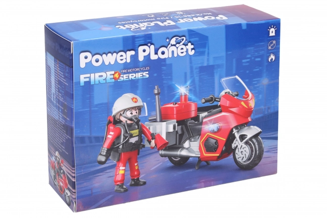 Figurka Gasilec Na Motorju Kocke