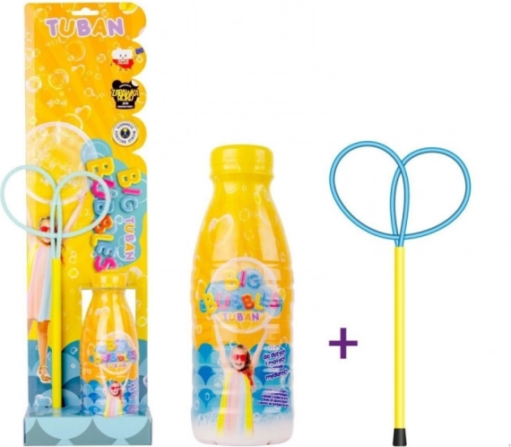 Komplet mini obroč Metuljček z 400 ml raztopine za mehurčke