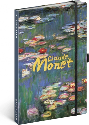 Črtasti zvezek NOTIQUE Claude Monet 13 × 21 cm
