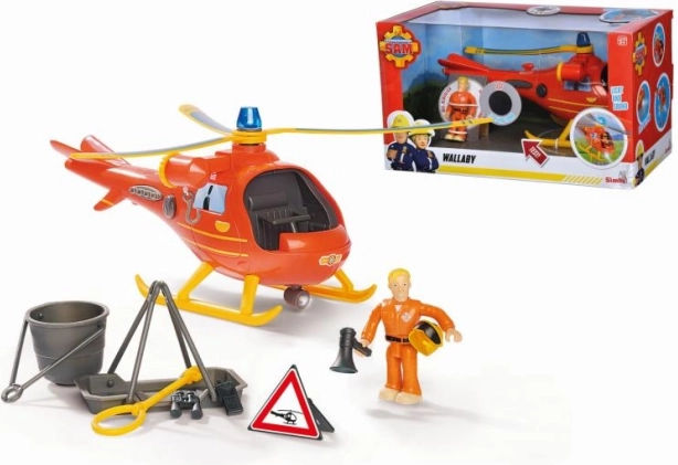 Gasilec Sam helikopter s figurico