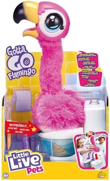 Interaktivni flamingo Little Live Pets – je, poje in hodi na stranišče