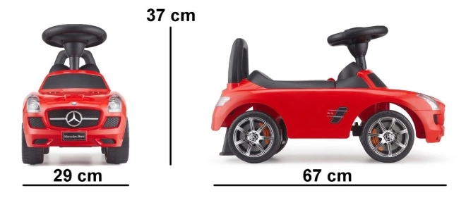 Otroški poganjalec Mercedes-Benz SLS AMG rdeča