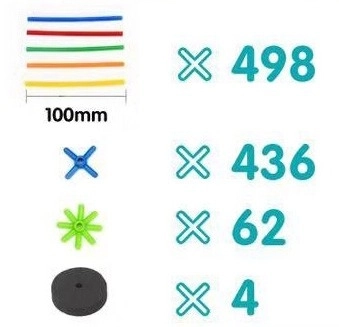 Gradbeni set Malih Genijev - Majhne slamice