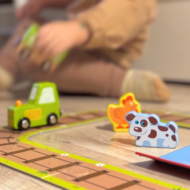Lesena kmetija v kovčku Tooky Toy