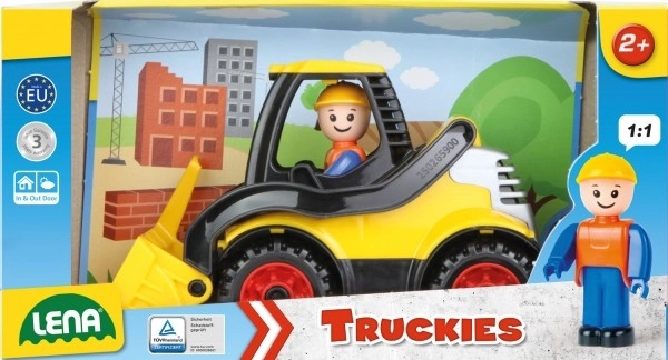 Auto Truckies nakladač plast 20cm s figurico v škatli 24m+