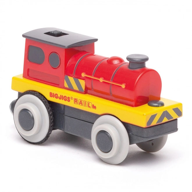 Bigjigs Rail Električna lokomotiva Rdeči silak