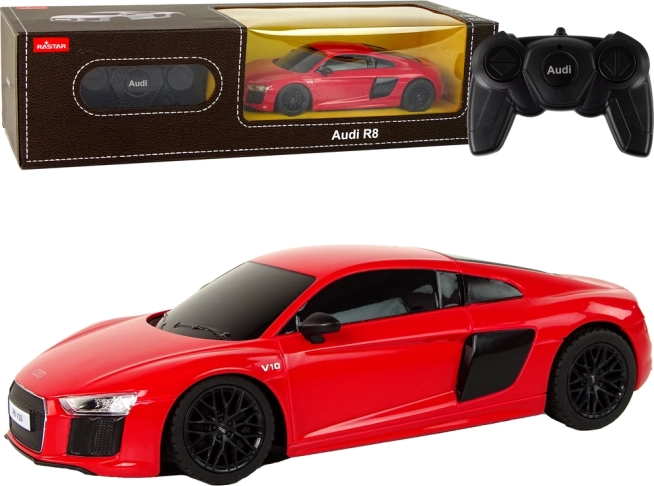 rc avto rastar audi r8 1:24 rdeče