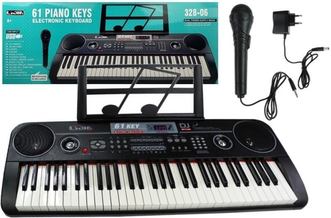Elektronske klaviature 61 tipk z mikrofonom in napajanjem