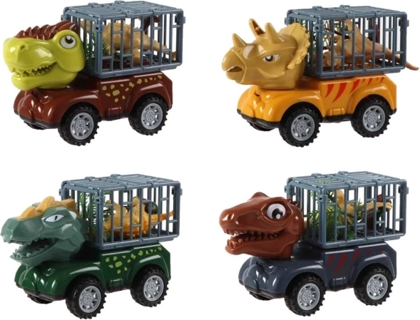 Avto na vztrajnik Dinozaver s figurico