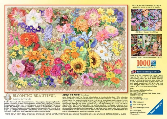 Puzzle 1000 kosov Cvetlični razcvet