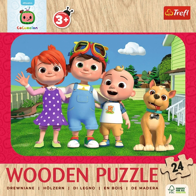 Lesene puzzle Veseli CoComelon 24 kosov