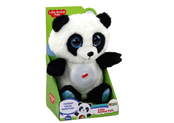 Plišasta panda z nočno lučko in uspavankami 30 cm