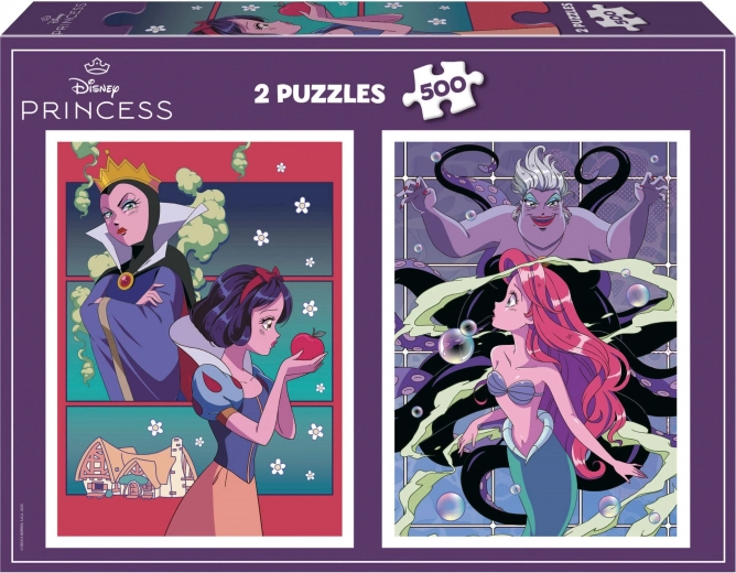 Educa Sestavljanka Disney Zlobneži in Princeske 2x500 kosov