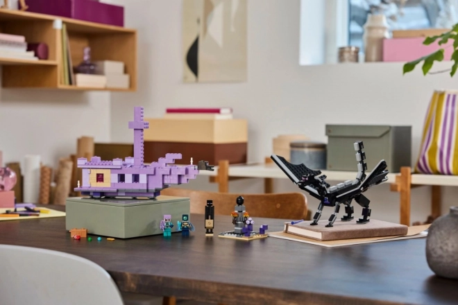 LEGO Minecraft 21264 Zmaj iz Ende in ladja iz Enda
