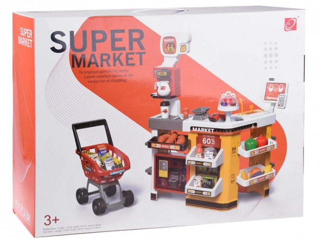 Velika slaščičarna supermarketa + dodatki vozička ZA4638