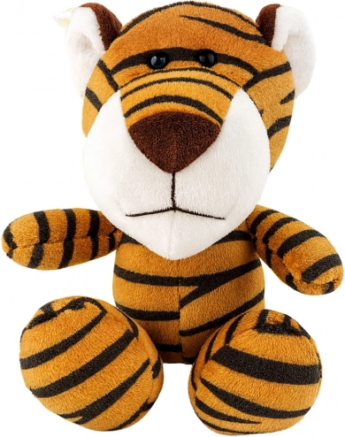 Plišasti tiger s priseskom, rjav, 23 × 12 cm