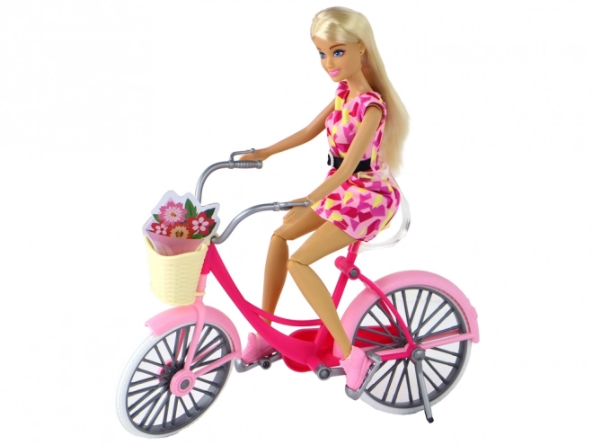 Anlily Lutka Biker Pink Set