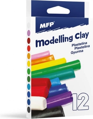 Modelirna masa – komplet 12 barv, 200 g