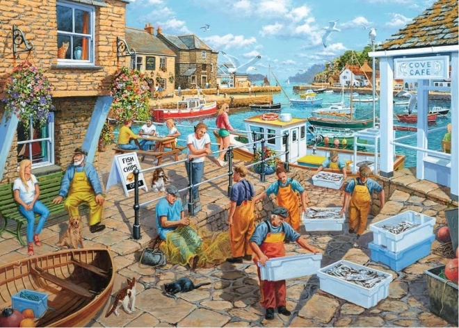 Ravensburger puzzle Ribiško življenje 1000 kosov