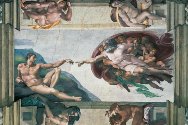 Uganka Ravensburger Michelangelo: Stvarjenje Adama