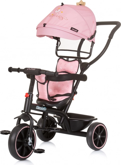 CHIPOLINO Trikolesnik s streho Pulse 2v1 Princess