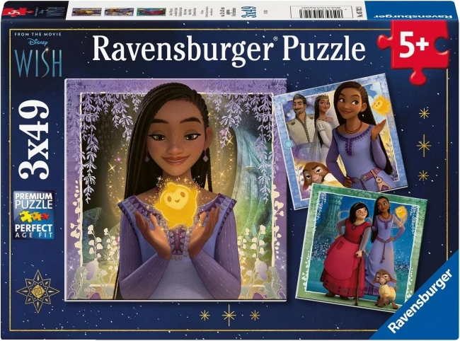 Ravensburger sestavljanka Disney Wish 3×49 kosov