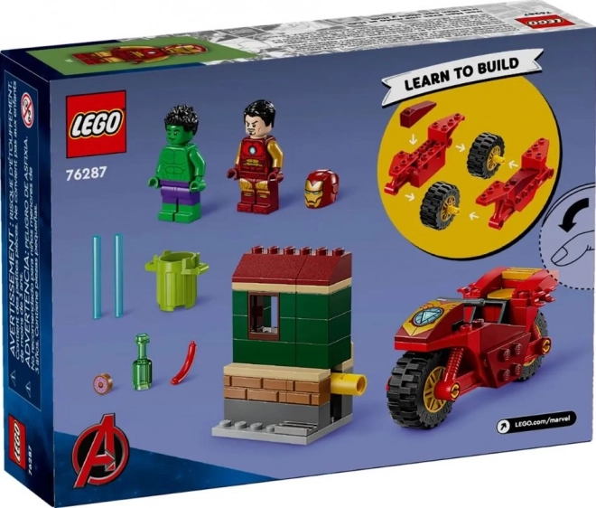 LEGO Marvel Super Heroes 76287 Iron Man z motorjem in Hulk