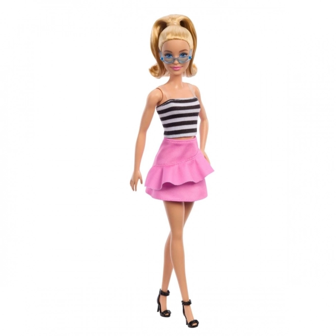 Barbie Fashionistas lutka v črtasti majici