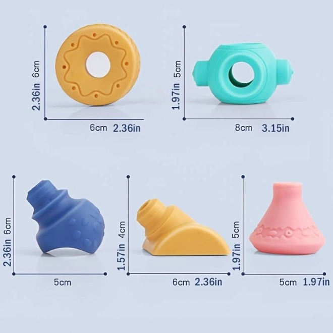 Woopie otroške senzorične kocke konstrukcijski sestavljanka 13 delov