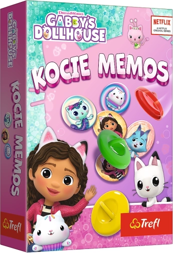 Spomin Mačji memo TREFL – Gabin mačji domek