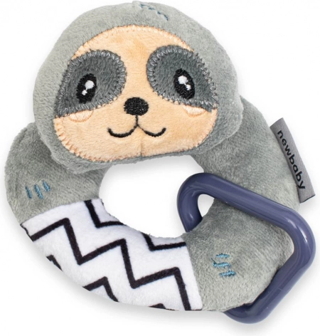 Plišasta ropotuljica New Baby Sloth 11 cm