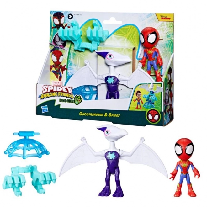 Spider-man spidey in njegovi neverjetni prijatelji figurica z dinozavrom in dodatki