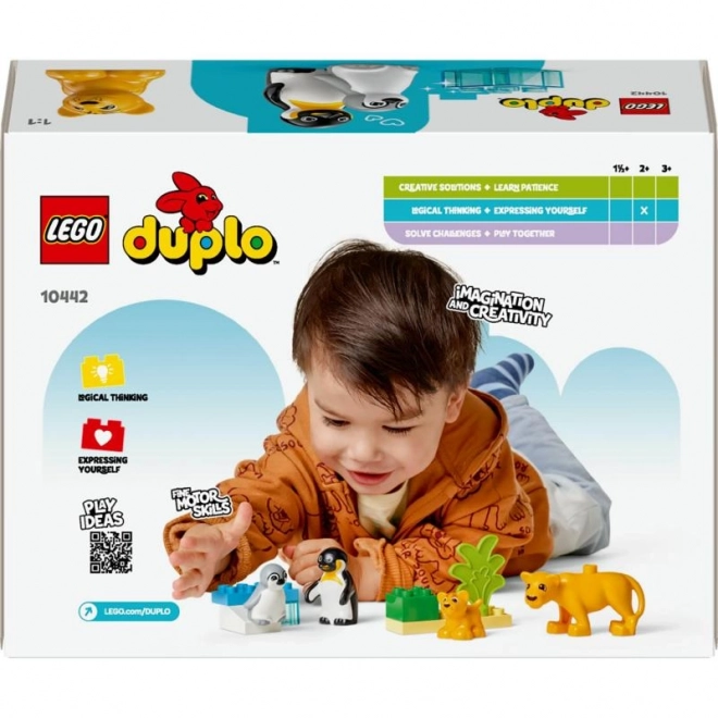 Lego Duplo Družine divjih živali: Pingvini in levi