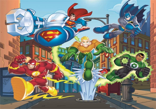 Sestavljanka DC Super Prijatelji 4v1 za otroke
