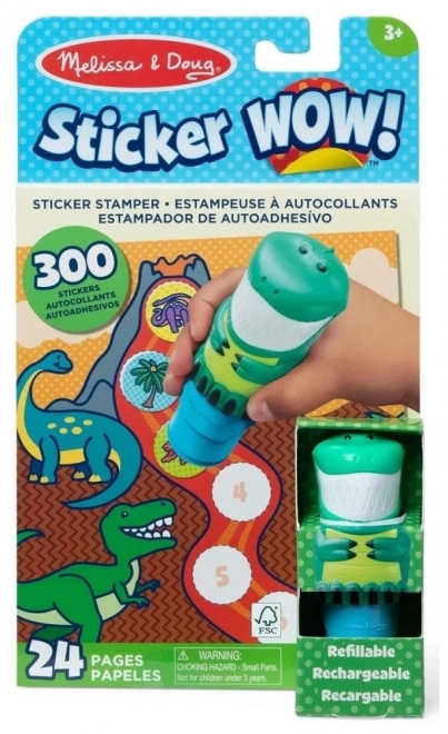 Kreativni komplet nalepk z dinozavri – Melissa & Doug