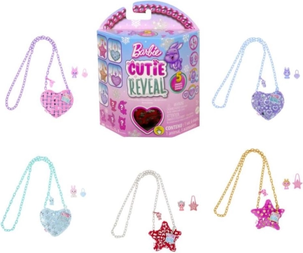 Barbie Cutie Reveal plišasta torbica