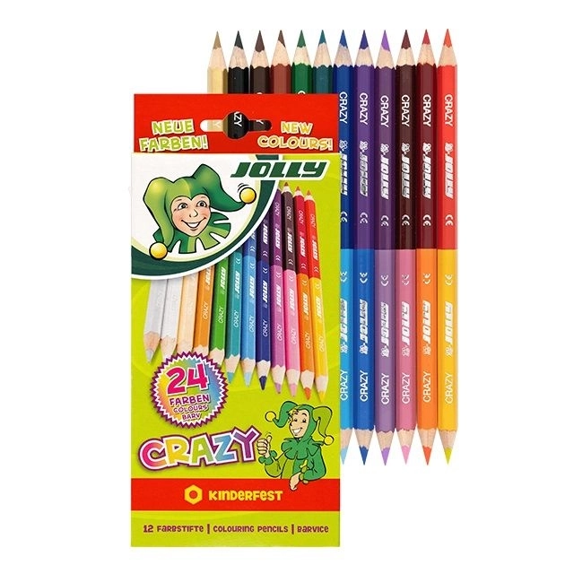 Dvosmerne barvice Crazy 12 barv