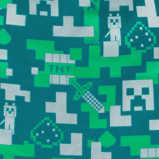 Žepni nahrbtnik s srebrnim Creeperjem iz MINECRAFT