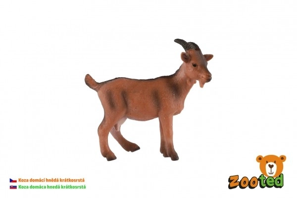 Domača koza - rjava kratkodlaka, dolžina 8 cm, v vrečki