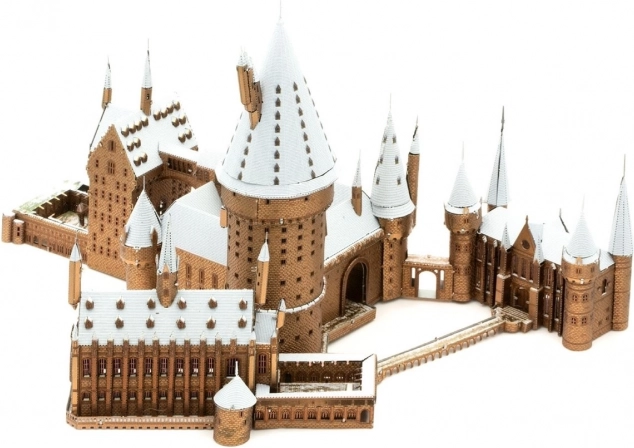 METAL EARTH 3D puzzle Harry Potter: Zasneženi Bradavičarki grad (ICONX)