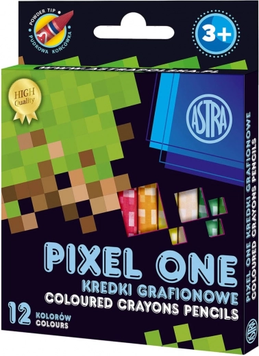 ASTRA kaolinske voščenke PIXEL ONE, 12 kos