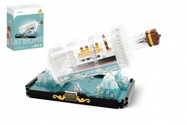 Gradbeni komplet KOCO Titanic v steklenici