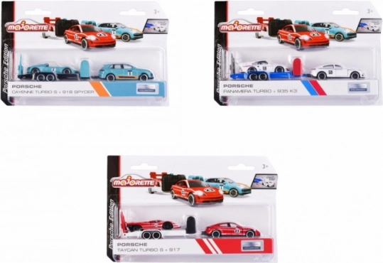 Majorette Porsche s prikolico, mix 3 variant