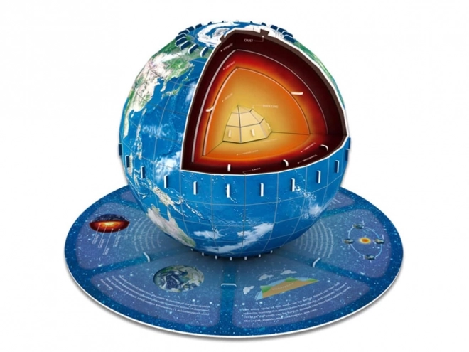 3D puzzle Planet Zemlja - Struktura 50 delov