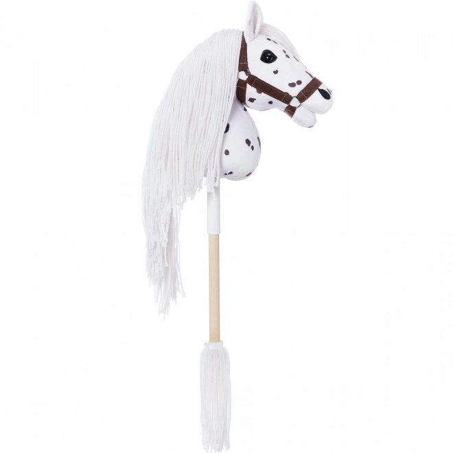 Konjiček na palici Hobby Horse iz kolekcije HOPPIHORSE Sport Edition v barvi belega leoparda