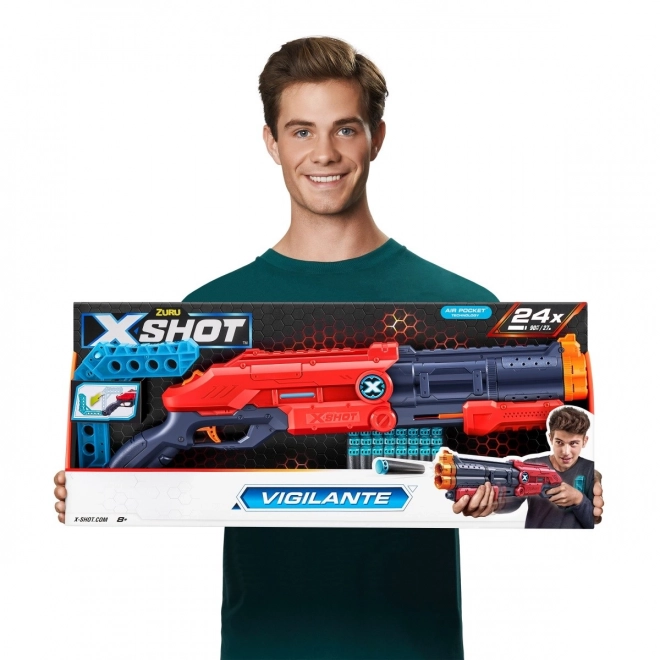 ZURU X-SHOT EXCEL Vigilante izstreljevalnik 24 puščic