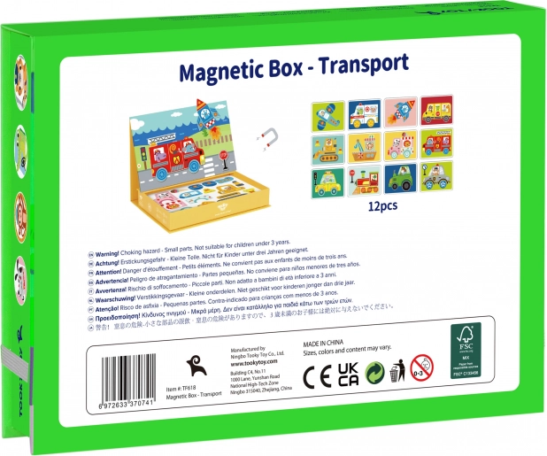 Tooky Toy Magnetna Montessori Omara z 80 Deli